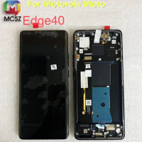 Original For Motorola Moto Edge 40 LCD Touch Screen Digitizer Assembly Replacement Display Free Tools