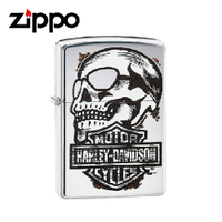 ZIPPO 打火機 哈雷競速骷髏頭 29281