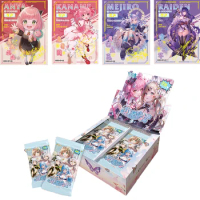 2024 Flower Yang Girl Anime Collection Cards Colorful Flash Character Goddess Story Cards Kids Family Board Games Toys Gifts