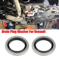 110265505R 2Pcs Car Oil Sump Drain Plug Sealing Gaskets Rings Washer For Renault Clio Duster Espace Fluence Logan Scenic Pulse