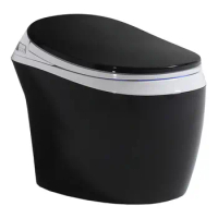 sanitary luxury modern acrylic automatic open bathroom black bidet smart toilet