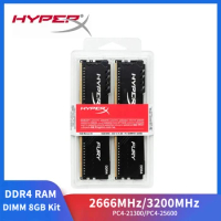 HyperX Memoria 8GB Kit（2X8GB）DDR4 3200MHz 1.35V 2666MHz 1.2V Gaming Desktop Memory PC4-25600 PC4-21300 288 Pin DIMM DDR4 RAM