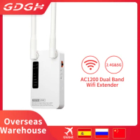 TOTOLINK EX1200M Wireless WiFi Repeater AC1200 Dual Band Stable Wifi With Two External 5dbi Antennas