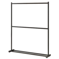 Heavy Duty Clothes Rack Floor Stand Space Saver Industrial Clothes Hanger Outdoor Balcony Room Furniture