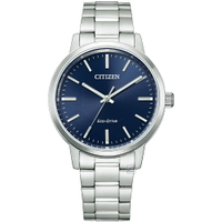 CITIZEN 星辰錶 Eco-Drive 簡約紳士光動能錶(BJ6541-58L)-38mm-藍面鋼帶【刷卡回饋 分期0利率】【APP下單22%點數回饋】