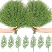 35CM Simulated Pine Branches Christmas Tree Wreath Decoration Artificial Green Plants Home Garden Party Xmas Ornament Supplies