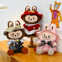 Labubu 拉布布 潮玩公仔 毛絨玩偶 收藏擺件 可愛拉布布玩偶新款穿衣布布玩偶兒童禮物抱枕毛絨玩具批發娃娃