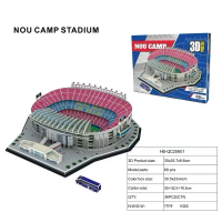 Mô hình sân vận động bóng đá Barca đồ chơi lắp ghép