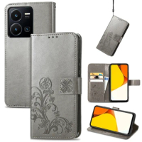 Card Wallet Phone Case For VIVO IQOO Z7X Y22S Y21S Y33 Y22i Y19 Y17 Y16 Y15 Y12 Y7 Y02 U3 Full Protection Magnetic Flip Cover