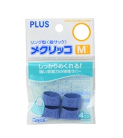 PLUS 普樂士 KM-302 橡膠點鈔指套 (4入) (M號) (藍色) (44-751)