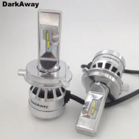 DarkAway 16000Lm 72W H4 LED Headlight Bulb Kit Hi Lo HB2 9003 Front Lamp Light for Car Auto Truck 12V 24V White 2y-Warranty
