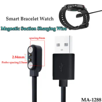 Best Selling Magnetic Charger Cables 2.84mm Distance 2pins Charge Charging For Smart Band Smart Watch Bracelet Smartwatch