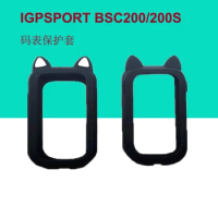 IGPSPORT BSC300 BSC200 1pc Case with 1pc / 3pcs Films New Cartoon Ear Case HD Screen Protector for igpsport bsc200 GPS Computer