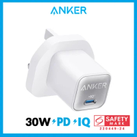 Anker Powerport 511 Charger (Nano 3, 30W) USB C GaN Charger, PIQ 3.0 PPS Fast Charger, for iPhone, Galaxy, iPad