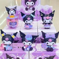 Sanrio Blind Box Anime Figure Kuromi Trick Or Treat Series Melody Surprise Mystery Guess Bag Kawaii Model Children Cute Toy Gift