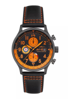 AVI-8 AVI-8 Men's 43.5mm Hawker Hurricane Classic Chronograph Watch With Black Leather Strap AV-4011