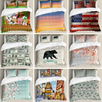 ชุดปลอกผ้านวม 3 ขนาด (90x150, 150x180, 180x220 ซม.) ชุดเครื่องนอน 3 ชิ้น พร้อมปลอกหมอน 2 ใบ เป็นมิตร