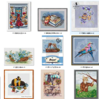 17-magic account 39-29 Embroidery Cross Embroidery Living Room European Style cross stitch set