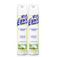 【Lysol來舒】噴霧抗菌清潔劑清爽亞麻510gx2(環境抗菌噴霧/有效防霉/快速消臭/硬體織物適用)