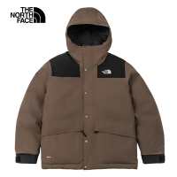 【The North Face 官方旗艦】北面男款棕色DryVent防水透氣連帽羽絨外套｜89Z05EX 600蓬鬆度