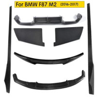 F87 M2 Carbon Fiber Full Body Kits for BMW F87 M2 Trunk Spoiler Rear Diffuser Front Bumper Lip Side Skirt 2016 2017