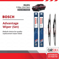 Bosch Advantage U Hook Wiper Set untuk Isuzu DMax / DMax 2nd Gen (22\/19\")"