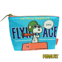 【日本進口正版】史努比 Snoopy 船型 化妝包 收納包 筆袋 鉛筆盒 PEANUTS - 042641