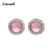 【Hanami】甜美晶漾水晶耳環