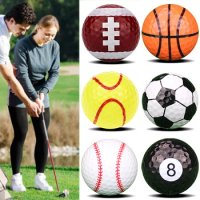 6pcs Bright Color Golfs Balls 42mm Sarin Material Balls For Self-Study Tennis Training