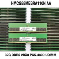 1PCS 32G DDR5 2RX8 PC5-4800 UDIMM For SKhynix Memory HMCG88MEBRA110N AA