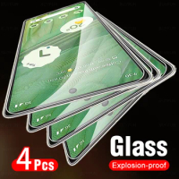 4Pcs Glass For Google Pixel 7 Tempered Glass on for Google Pixel 6 6a 7a 8 Pro Screen Protector Googe Pixel7 Pixel8 Pixel6 8Pro