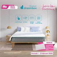 Quantum Dreambox Kasur Dingin Air-Cool 28cm / Cooling Mattress / Pocket Spring Bed Vakum 140 x 200