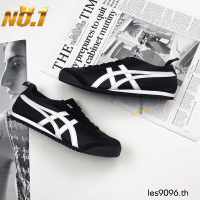 Asics Onitsuka Mexico 66รองเท้าผ้าใบลำลองคลาสสิก [ของแท้] รองเท้าวิ่งสำหรับผู้ชาย/รองเท้าแฟชั่นผู้หญิง (จัดส่งฟรี) สีดำ