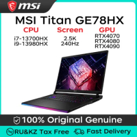 MSI Titan GE78HX Gaming Laptop i9-13980HX RTX4090 17 Inch 2.5K 240Hz Screen 1TB/2TB ssd nvme m2 Notebook Gaming Computer Netbook
