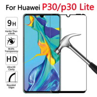 full cover for huawei P20 P30 pro P40 lite E protective film tempered glass P40 pro plus phone screen protector on the glass