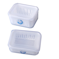 創意達人沃爾濾水保鮮盒(3.5L+扁型2.5L)-4入組