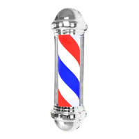 Waterproof Barber Shop Pole Rotating Light Sign Lamp Wall Mounted Downlights LED Stripes Lights for Hairdressing Indoor
