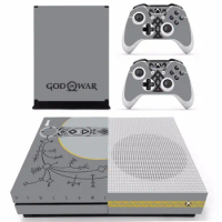 Game God of War 4 Skin Sticker Decal For Microsoft Xbox One S Console and 2 Controllers For Xbox One S Skins Stickers Vinyl