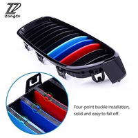ZD For BMW X1 F48 E84 X3 F25 X5 F15 E70 X4 F26 X6 E71 F16 Accessories 3pcs Car Front Grille Trim Sport Strips Cover Styling
