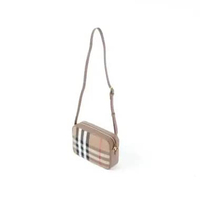 Tas BURBERRY CHECK CAMEL SS24 CAMEL CAMERA BAG 100% ORIGINAL 23X6X16CM