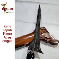 Keris Sepuh Brojol pamor Adeg Singkir era Blambangan warangka Sandang Walikat