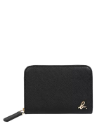 agnès b. 商標拉鍊散銀包