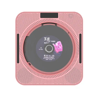YHS-08C Portable CD Player Wall Mountable CD Music Player Bluetooth Remote Control FM Radio Speaker with USB 3.5mm LED Screen