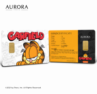 ZIOZ EMPIRE Aurora Italia Gold Bar 1g (Au 999.9) Emas - Garfield Limited Edition