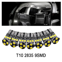 10pcs T10 Led Canbus W5W Led Bulbs 168 194 Signal Lamp Dome Reading License Plate Light Car Interior Lights led T10 Canbus Auto