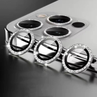 Glitter Camera Lens Protector For iPhone 13 Pro 12 11 Pro Max Shiny Rhinestone Camera Protector Glass Film For iPhone 12 13 Mini