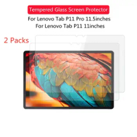 2Pcs New Tempered Glass Screen Protector For Lenovo Tab P11 Pro Plus 11 11.5 inches 0.3mm 9H Tablet Anti Scratch Protective Film