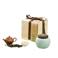 【王德傳】團團茶倉+2024手工炭焙凍頂安尚烏龍170g(德傳存茶禮盒)