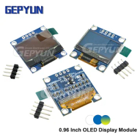 0.96 Inch OLED Display Module 4Pin IIC Serial White/Blue/Yellowblue OLED 128X64 I2C SSD1306 12864 LCD Screen Board For Arduino