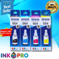 1 SET 4 PCS Tinta Epson 664 Tipe Printer L100 L110 L120 L130 L210 L220 L222 L310 L350 L353 L360